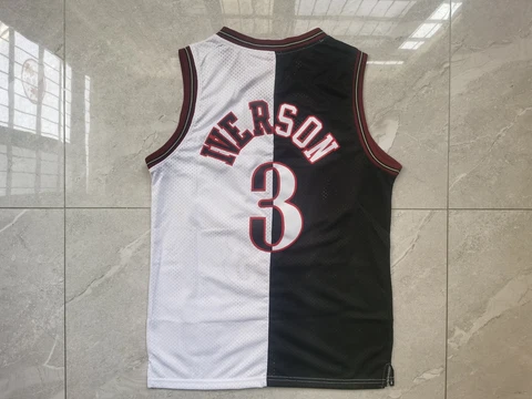 Philadelphia 76ers #3 Allen Iverson Stitched Vintage Men's S-2XL Aldult Jersey Cover