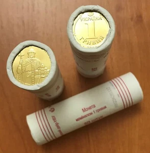 "UCRANIA - ROLLO DE BANCO (50 monedas) x 1 HRYVNIA 2012 ""VOLODYMYR"" KM # 209 - BU, UNC - Imagen 1 de 7