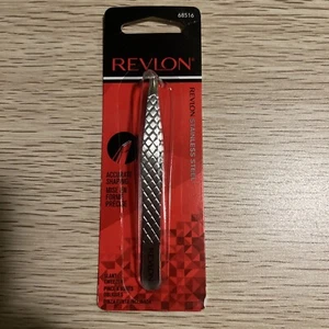 Revlon Stainless Steel Ultimate Slant Tweezer 68516 Hair Removal Grooming - Picture 1 of 2