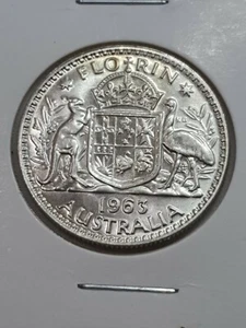 Australian 1963 FLORIN PROOF - Picture 1 of 3