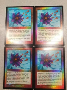 LOTUS BLOOM BaB *FOIL* x 4 playset ENG - MTG TIME SPIRAL REMASTERED MINT - Imagen 1 de 1