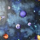 Solar Planets Space Wallpaper Navy / Multi Arthouse 296000 Glitter Night Sky
