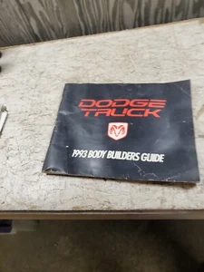 Dodge 1993 camioneta Body Builders Guide Chrysler Mopar Ram camionetas (C42) - Imagen 1 de 5