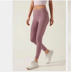 Athleta Neu mit Etikett Ultimate Stash 7/8 Tight Dark Sugarplum Mauve Größe 3X - Bild 1 von 10