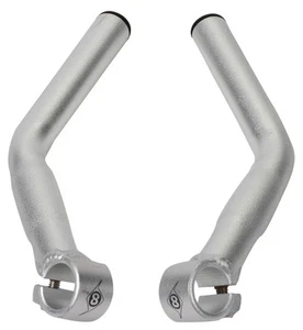 ORIGIN 8 Comp Lite Bar end-Long "L" Bend -Silver - Picture 1 of 1