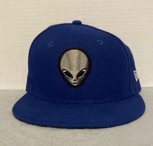 New Era 59Fifty Las Vegas 51s MiLB 3D Alien Logo Blue Fitted Adult Hat Size 7 - Picture 1 of 8
