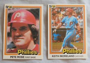 1981 Donruss Philadelphia Phillies Baseball Card Pick one