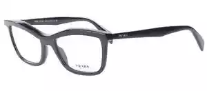 Nuevo marco de gafas para mujer Prada - 0PR 17PV 1AB1O1 - negro brillante (52-18-140) - Imagen 1 de 4