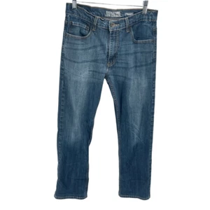 Levi's Boys Straight Jeans Denim Medium Wash Mid Rise adjustable waist Youth Blu - Picture 1 of 12