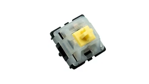 Lubed / Filmed Gateron KS-3 Milky Yellow Black Bottom Pro 2023 Linear Switches - Bild 1 von 4