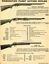 1971 Print Ad of Remington Model 572 Fieldmaster 572BDL Deluxe & 514A Rifle