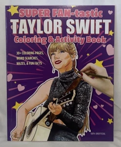 Taylor Swift Super Fan-Tastic Coloring Activity Quizes Fun Facts Book Swifties - Imagen 1 de 3