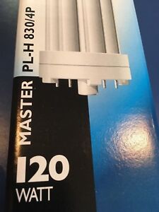 PHILIPS Master Pl-H / 4P 120W/830 2G8-1 Compact Fluorescent Lamp 120W 264039XX