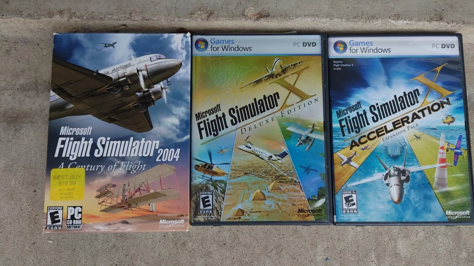 Lote: Microsoft Flight Simulator X, Pack Expansión y Edición Deluxe  Foto 1 de 2