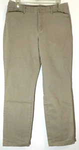 Eddie Bauer Women Denim Curvy Fit Straight Legs Creamy Color Jeans Size 10 - Picture 1 of 7