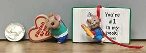 Vintage 1995 And 1998 Hallmark Mouse Ornaments - Picture 1 of 11