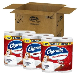 Charmin Toilet Paper Ultra Strong Clean Touch, 18 Family Mega XL Rolls = 126 - Picture 1 of 9