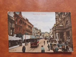 Swansea High Street Hotel Cameron Trams Busy Street - Picture 1 of 5