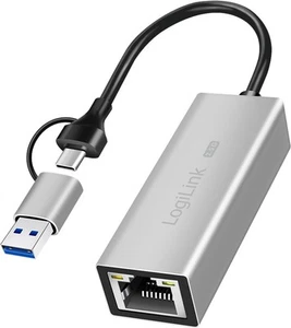 LOGILINK Netzwerkadapter UA0422 USB-A/-C 2,5G - Bild 1 von 6