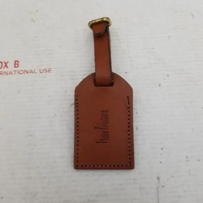Hartmann Luggage Tag Brown Leather Belting Vintage - Image 1 of 3