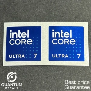 2x OEM Intel Core Ultra 7 Desktop / Laptop sticker label (NEW) 18mm x 18mm - Picture 1 of 1