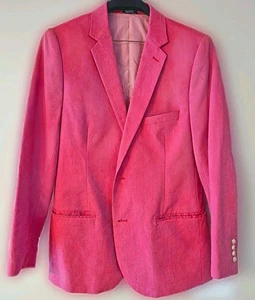 Blazer de algodón rosa saddlebred 42R abrigo deportivo de 2 botones estilo Derby Preppy para hombre - Imagen 1 de 8