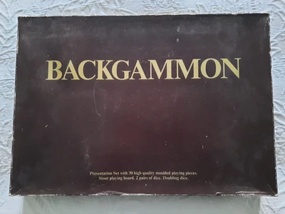 Vintage Backgammon Board Game Set - Image 1 of 4
