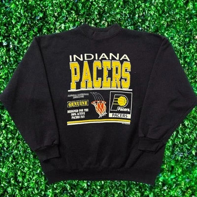 NBA Indiana Pacers black crewneck sweatshirt QT5463 - Image 1 of 3