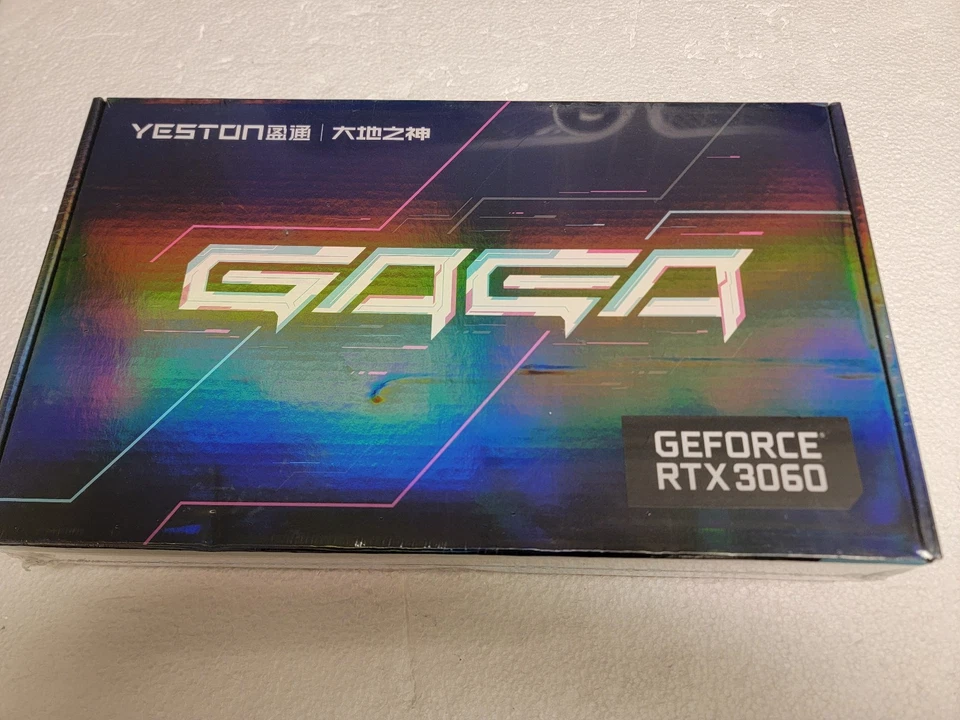 NEW Yeston GeForce RTX 3060 12GB "Gaga" GDDR6 PCIe4.0x16 Nvidia video card black - Image 1 of 4