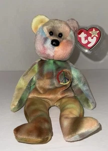 Ty Beanie Babies Collection Tie Dye PEACE DOB Feb 1, 1996 - Picture 1 of 8