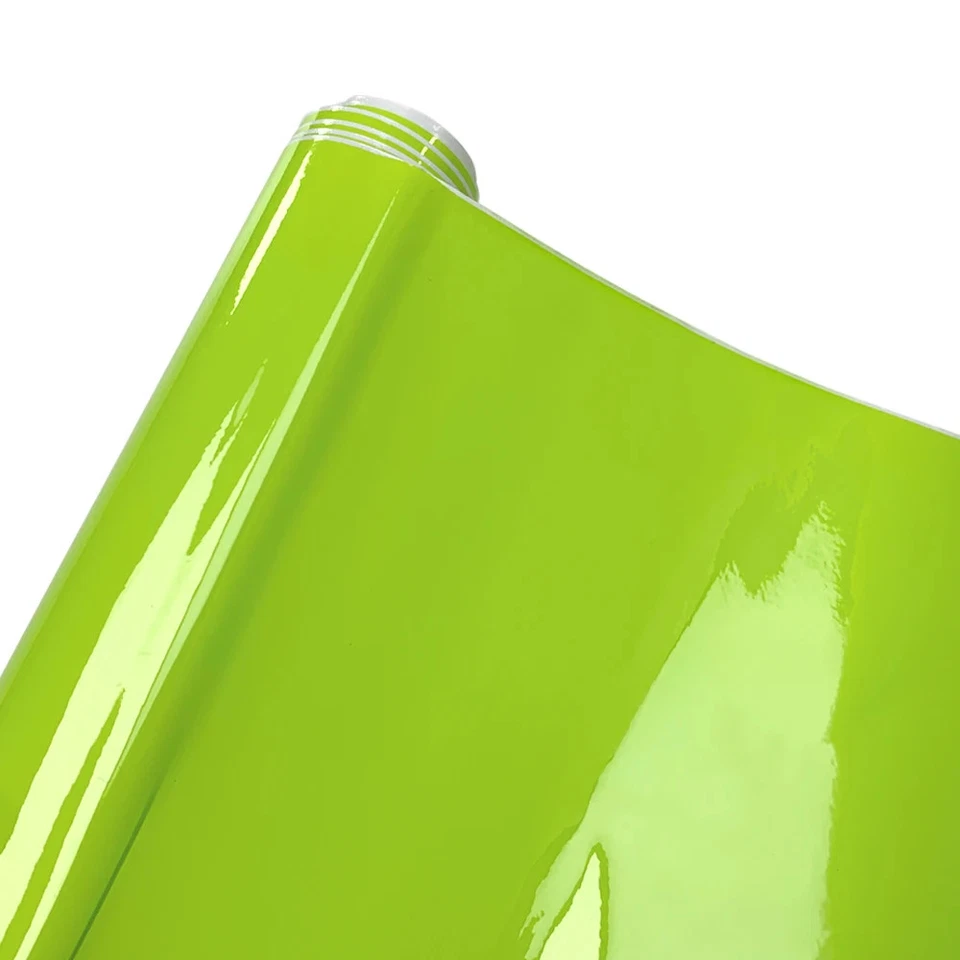 New Glossy Lemon Yellow Car Sticker Wraping Vinyl Wrap Sticker on Car Film Cover - Image 1 of 4