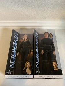 Rare NRFB Divergent "Four and Tris" Doll Set Barbie Collector Black Label IOB - Picture 1 of 11