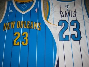 Anthony Davis N.O. Hornets 2012 Men's 2XL Adidas Swingman Jersey (Teal & White) - Picture 1 of 11