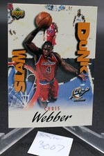 chris webber 1997-98 upper deck basketball sd 1 slam dunk washington bullets