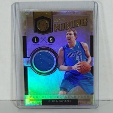 2011 Panini Gold Mining Standard Dirk Nowitzki Mavericks Game Worn Patch 023/299