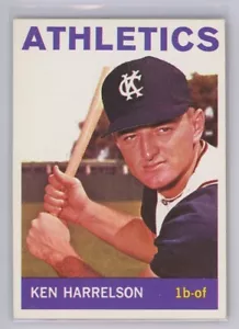 1964 Topps Ken Hawk Harrelson Rookie Rc Card MLB HOF A's Chicago White Sox - Foto 1 di 1