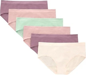 Hanes Tween Girls Underwear, Seamless Girls Panties, Boyshort & Hipster, Large - Picture 1 of 2
