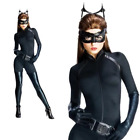 Womens Catwoman Fancy Dress Costume Batman Dark Knight Halloween Superhero