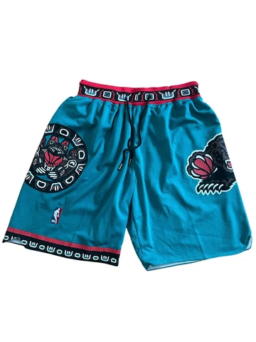 Vintage Just Don NBA Memphis Grizzlies Retro Green Basketball Shorts Size Large Cover