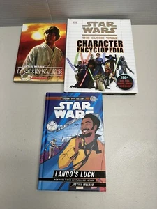 Star Wars Lot of 3 Books Lando’s Luck Clone Wars Luke Skywalker - Picture 1 of 8