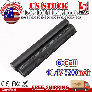 For Dell Latitude E6320 E6330 E6430s (not E6430) 65W Laptop Battery RFJMW - Picture 1 of 5