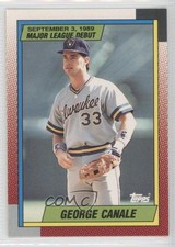 1989-90 Topps Major League Debut 1989 Box Set George Canale #21