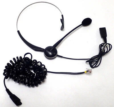 GN NETCOM / JABRA 01-0243 NOISE CANCELLING HEADSET w/ DIRECT CONNECT CABLE - Image 1 of 4