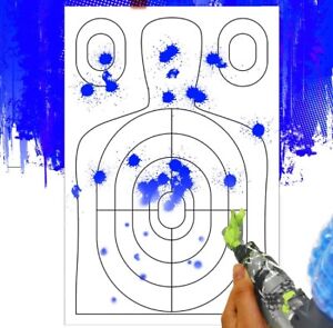 Splatterburst Targets Silhouette Splatter Target 16” X 24"