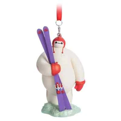 Sketchbook Baymax with Skis Big Here 6 Holiday Ornament NIB Disney Parks 2024 - Image 1 of 2