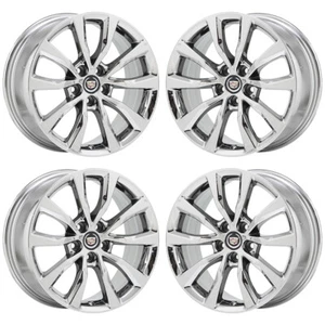 19" Cadillac XTS Sedan Bright Chrome wheels rims Factory OEM set 4729 EXCHANGE - Picture 1 of 8