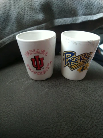 Indiana Pacers & University Vintage Shot Glasses Cover