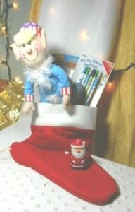 red flannel stocking plush elf wind up santa ink magic dr seuss pencils  # 6100 - Picture 1 of 5