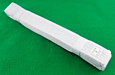 Cinturón blanco liso artes marciales/karate/taekwondo para GI/Uniforme 9' o 108" de largo Foto 1 de 4