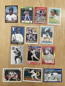 Rickey Henderson baseball cards 13 X Different card lot FREE SHIPPING CL Oakland